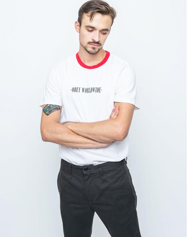 Obey New Times Worldwide White / Red S