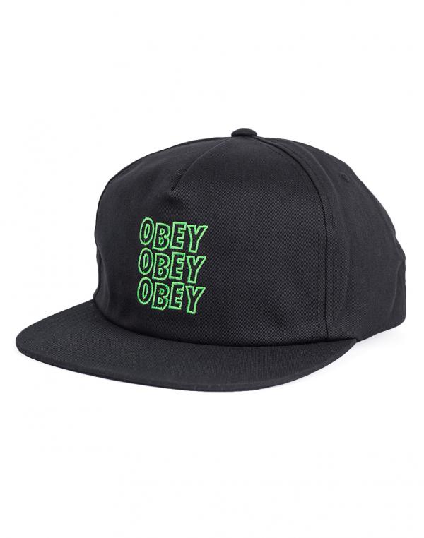 Kšiltovka Obey Repitition Black