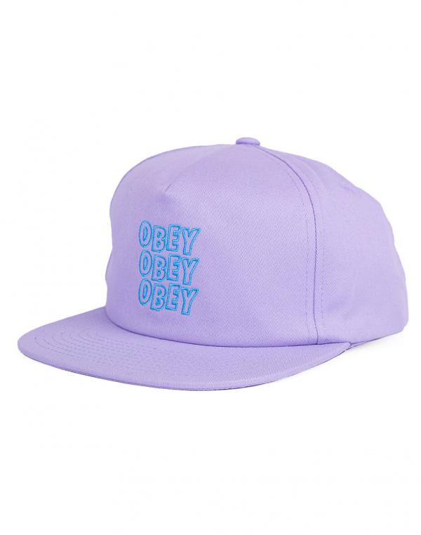 Kšiltovka Obey Repitition lilac