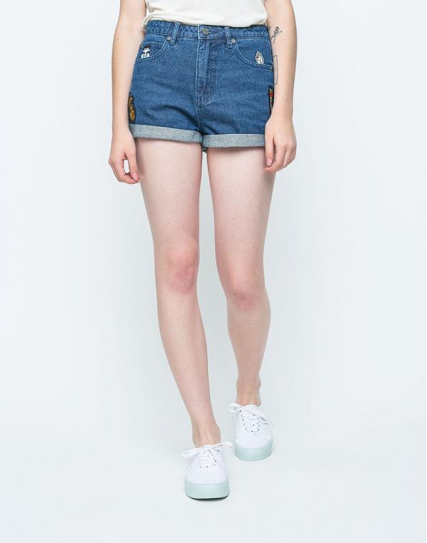 Kraťasy Obey Smoke 'em Stone Indigo