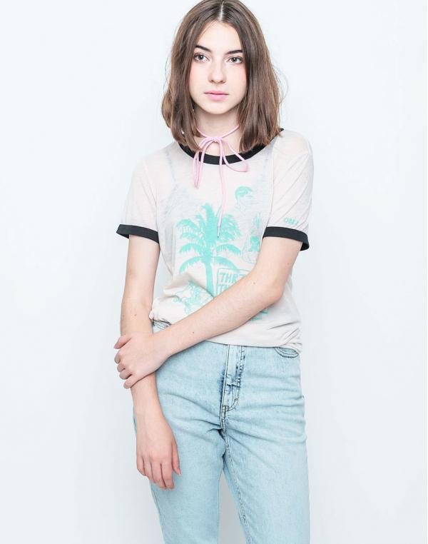Triko Obey Thrills Thrills Thrills Pink / Black