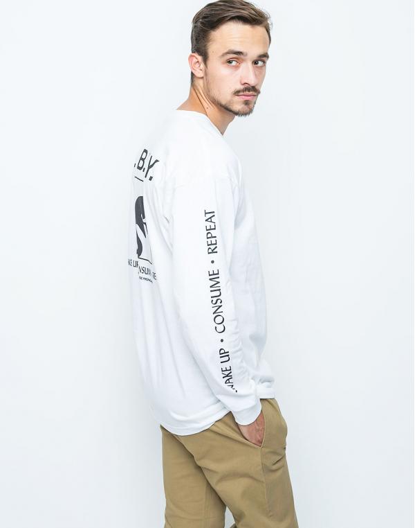 Logo tee Obey Wake Up Consume Repeat White