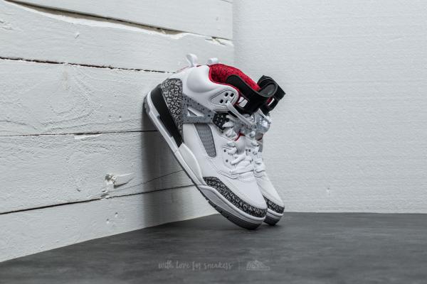 Jordan Spizike White/ Varsity Red-Cement Grey