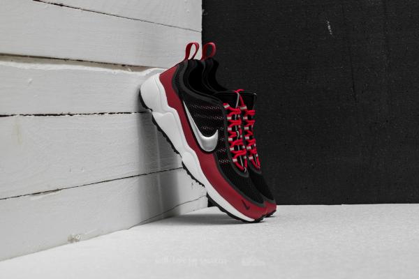 Nike Zoom Spiridon Black/ Metallic Platinum-Gym Red