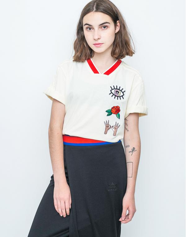 Triko Adidas Originals Embellished Arts Cream White
