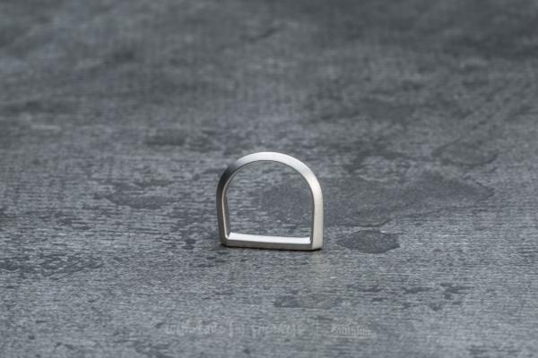 Miansai Flat Top Ring Silver Brushed