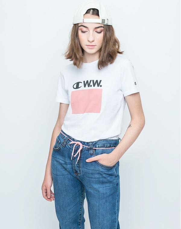 Logo tee Champion Wood Wood Yume bright white