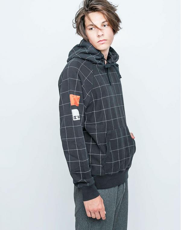 Mikina Champion Wood Wood Judd Black Check