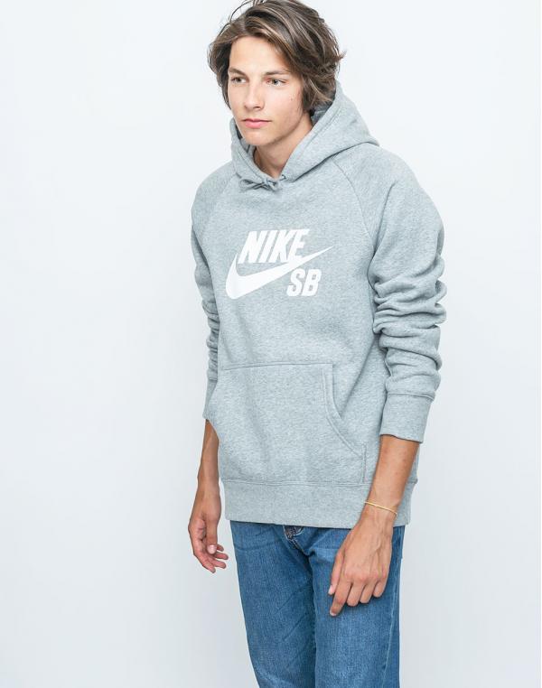 Nike SB Icon DK GREY HEATHER/WHITE XL