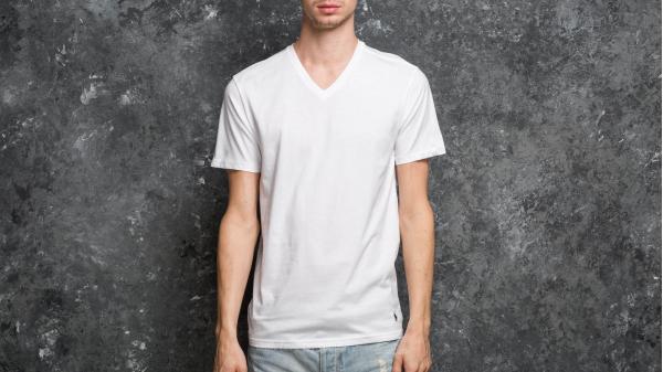Ralph Lauren 2 Pack V-Neck Tees White
