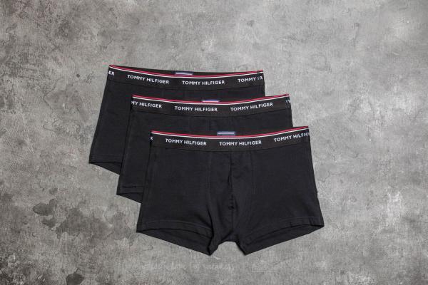 Tommy Hilfiger Premium Essentials 3 Pack Low Rise Trunks Black