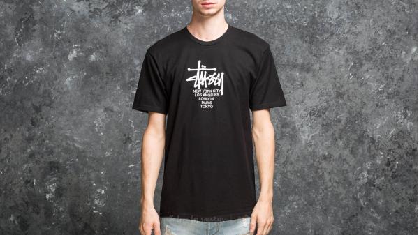 Stüssy Big Cities Tee Black