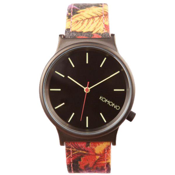 Hodinky Komono Wizard Print autumn leaf