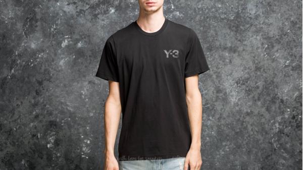 Y-3 M Classic Logo Front Tee Black