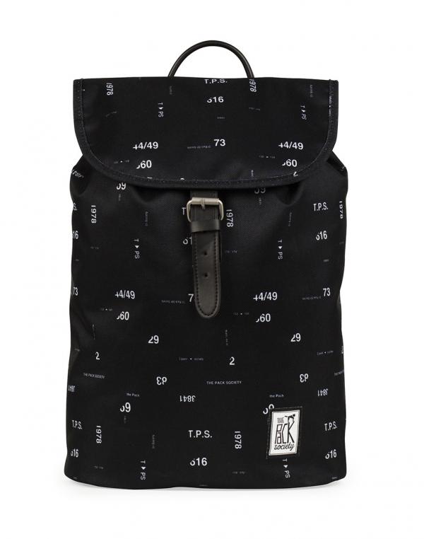 Batoh The Pack Society Small Backpack Black Numbers Allover