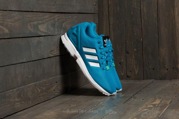 adidas ZX Flux Bold Aqua/ Footwear White/ Green Glow