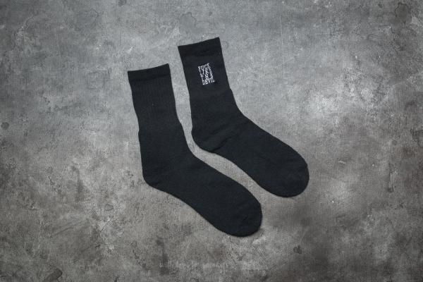 My Dear clothing Fuck Like The Devil Crew Socks Black