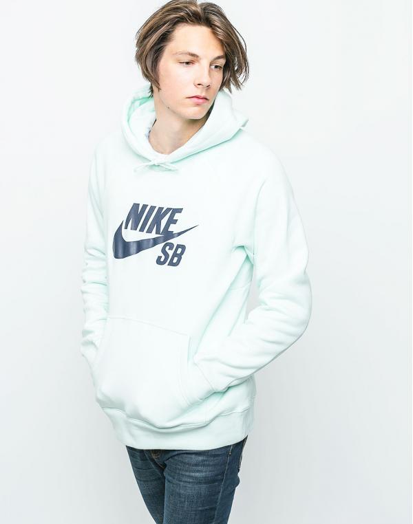 Mikina Nike SB Icon Barely Green / Obsidian