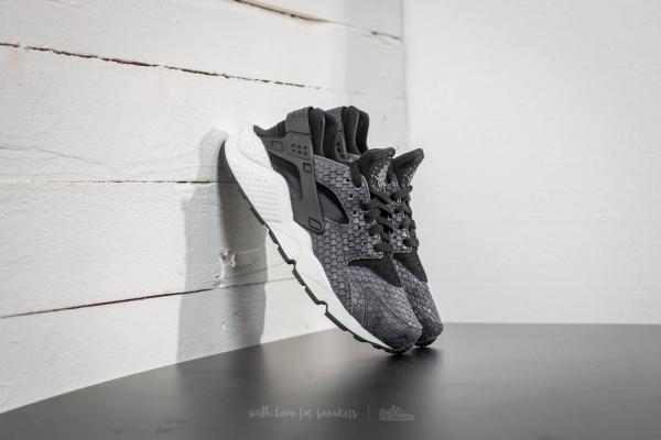 Nike Wmns Air Huarache Run Premium Black/ Black-Sail-Dark Grey