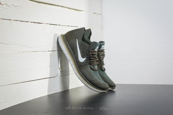 Nike Free Run Flyknit 2017 Vintage Green/ Pure Platinum