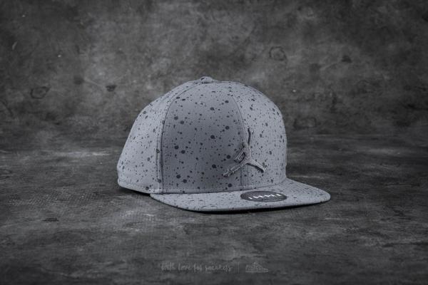 Jordan Speckle Print Snapback Grey