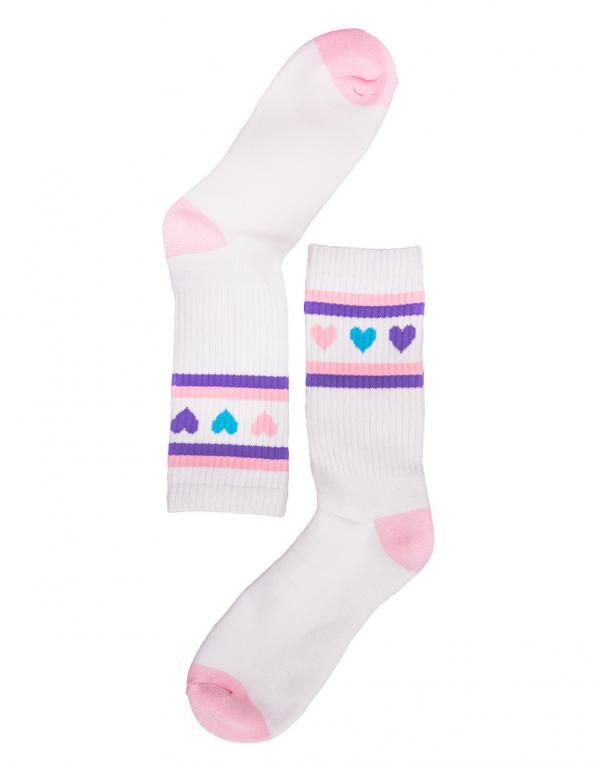 Ponožky Lazy Oaf Pastel Romance white