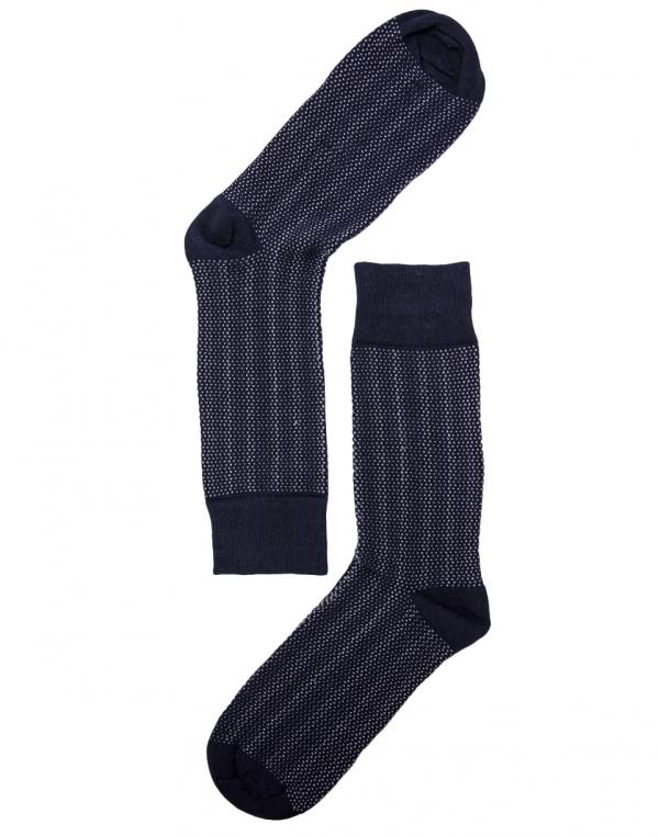 Ponožky Selected Mini Structure Dark Sapphire