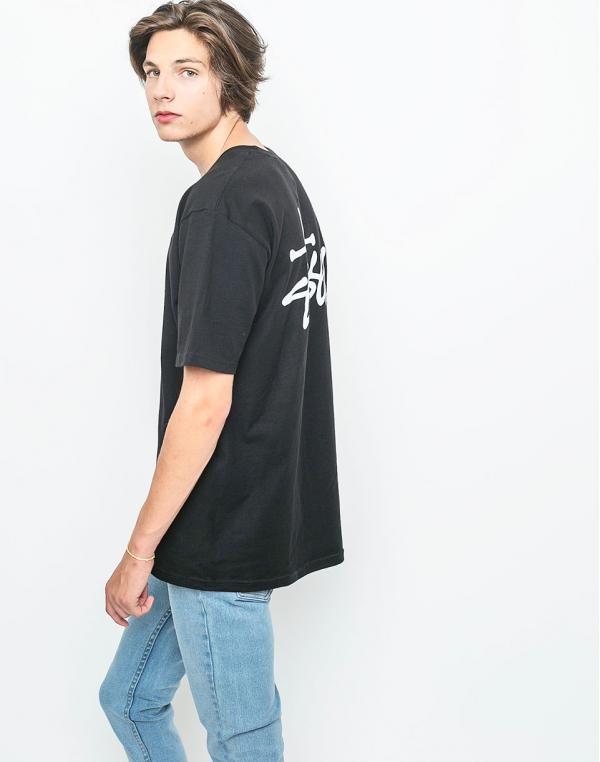 Logo tee Stussy Basic Black