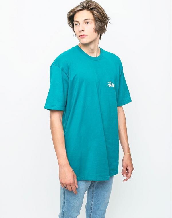 Logo tee Stussy Basic Dark Teal