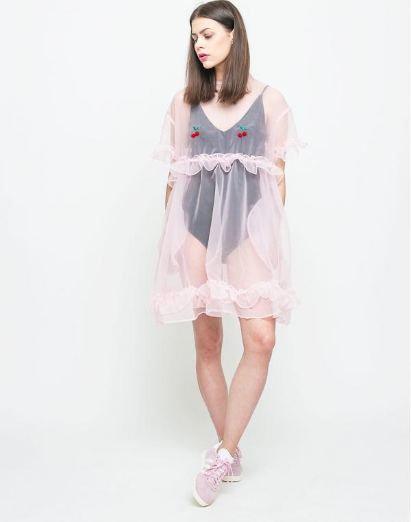 Lazy Oaf Sheer Cherry Pink M