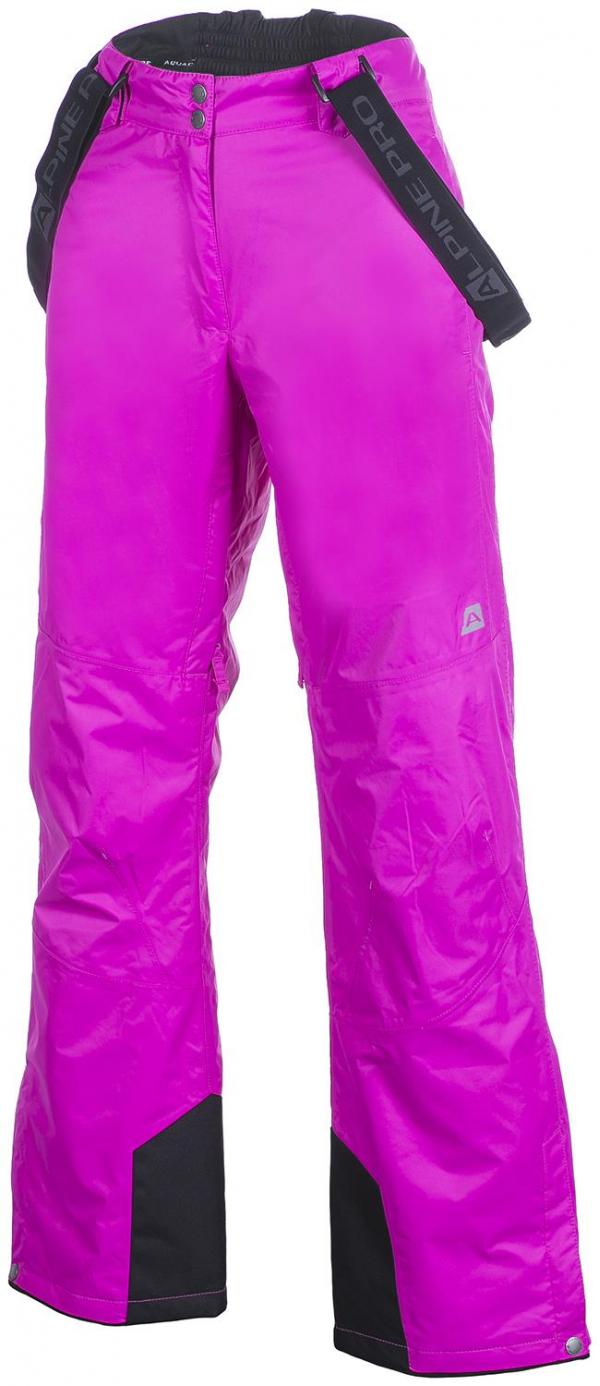 ALPINE PRO MINNIE 2 RŮŽOVÁ / FIALOVÁ KALHOTY DÁMSKÉ XL