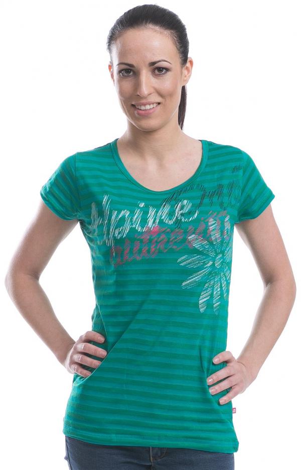 ALPINE PRO DIONE 2 ZELENÁ / TYRKYSOVĚ ZELENÁ TRIKO DÁMSKÉ S