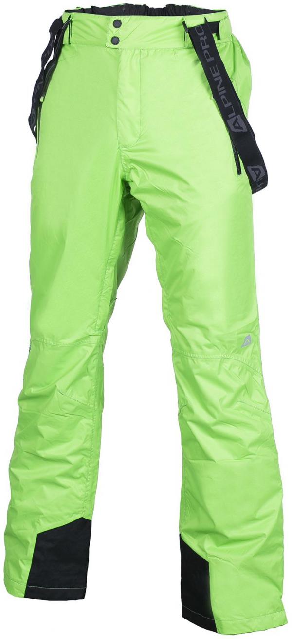 ALPINE PRO SANGO 2 ZELENÁ / TYRKYSOVĚ ZELENÁ PÁNSKÉ LYŽAŘSKÉ KALHOTY XXL