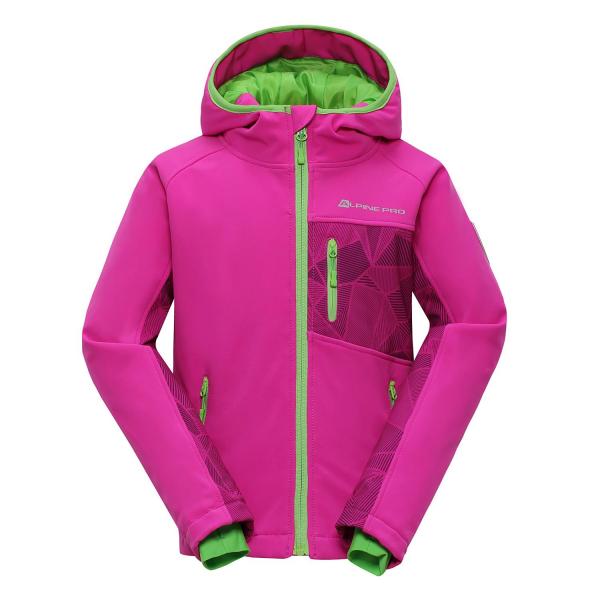 ALPINE PRO TAKHO INS. RŮŽOVÁ / FIALOVÁ Dětská Bunda 152-158