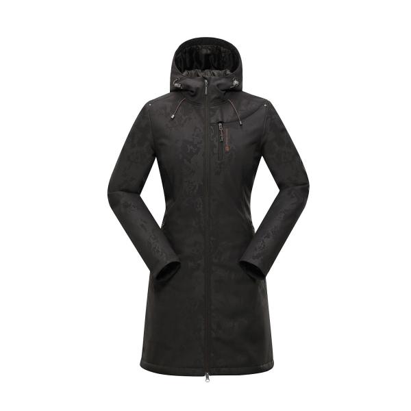 ALPINE PRO ASHERAH 2 INS. NEUTRÁLNÍ / ZEMITÁ Dámský Kabát XS