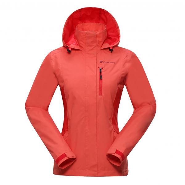 ALPINE PRO WINTONA ORANŽOVÁ / ČERVENÁ Dámská Bunda XS