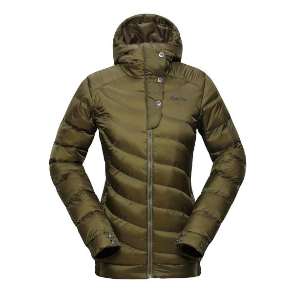 ALPINE PRO LILLY 3 ŽLUTÁ / HNĚDÁ Dámská Bunda S