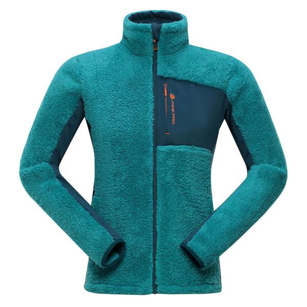 ALPINE PRO MUKTI 3 ZELENÁ / TYRKYSOVĚ ZELENÁ Dámská Mikina L