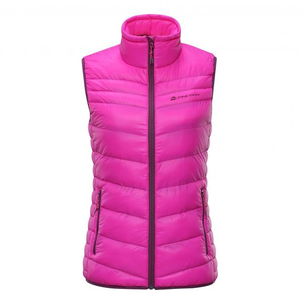ALPINE PRO LUSSIERA 2 RŮŽOVÁ / FIALOVÁ Dámská Vesta S