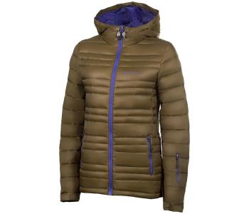 ALPINE PRO ISKUTA ŽLUTÁ / HNĚDÁ Dámská Bunda L