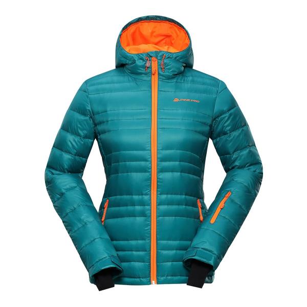 ALPINE PRO ISKUTA ZELENÁ / TYRKYSOVĚ ZELENÁ Dámská Bunda L