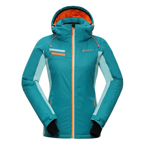 ALPINE PRO BAUDOUINA ZELENÁ / TYRKYSOVĚ ZELENÁ Dámská Bunda XL