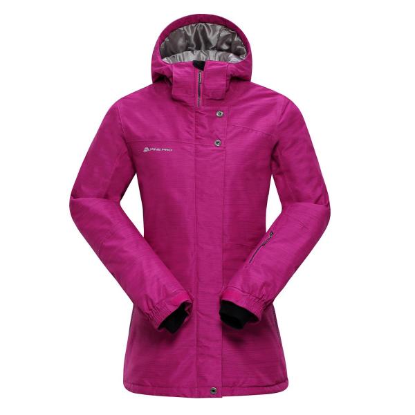 ALPINE PRO SILEDEA 3 RŮŽOVÁ / FIALOVÁ Dámská Bunda L