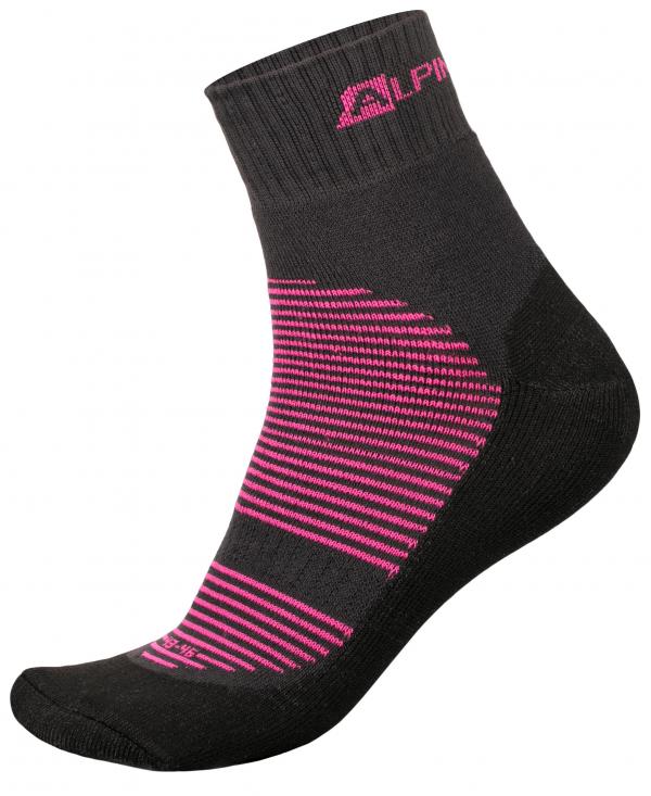 ALPINE PRO MACCKO RŮŽOVÁ / FIALOVÁ Unisex Ponožky L
