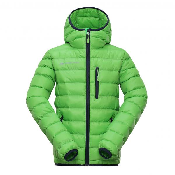 ALPINE PRO BARTOLLO ZELENÁ / TYRKYSOVĚ ZELENÁ Dětská Bunda 128-134