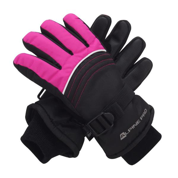 ALPINE PRO RODO RŮŽOVÁ / FIALOVÁ Dětské Rukavice M