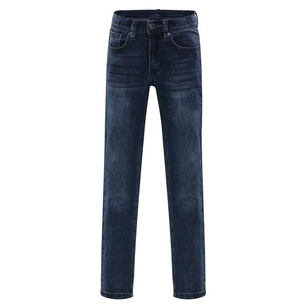 ALPINE PRO ALGODO 2 MODRÁ / TYRKYSOVĚ MODRÁ Dětské Kalhoty - jeans 104-110