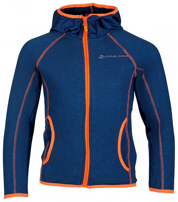 ALPINE PRO CASSO MODRÁ / TYRKYSOVĚ MODRÁ Dětská Mikina 164-170