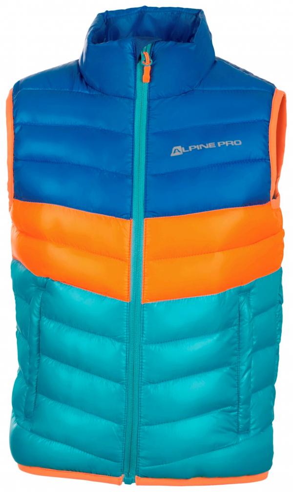 ALPINE PRO KAPETO 2 MODRÁ / TYRKYSOVĚ MODRÁ Dětská Vesta 164-170