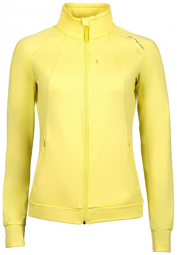 ALPINE PRO LALLA ŽLUTÁ / HNĚDÁ Dámská Mikina XS
